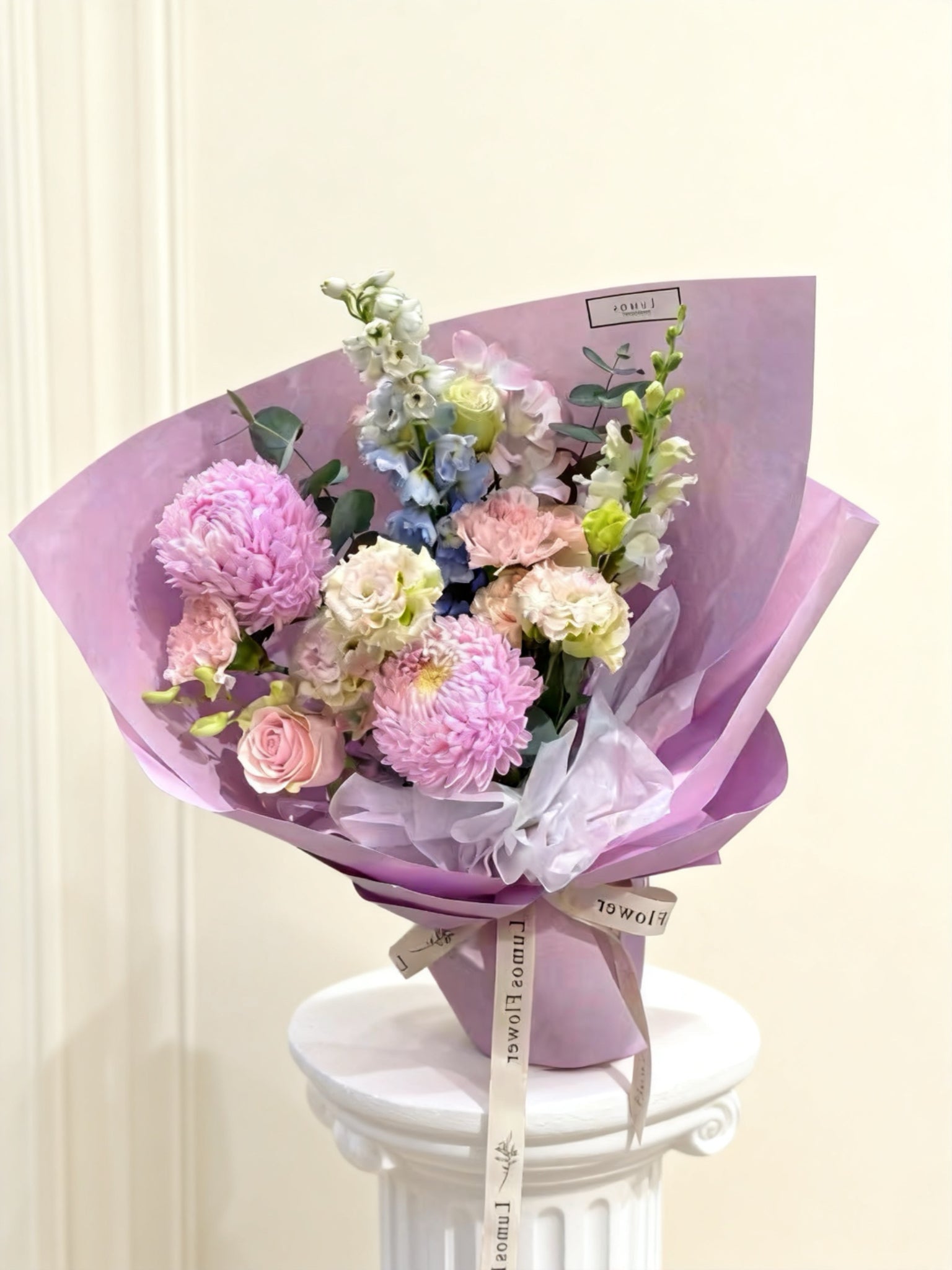 Blush & Ivory Bouquet (Pink & White)