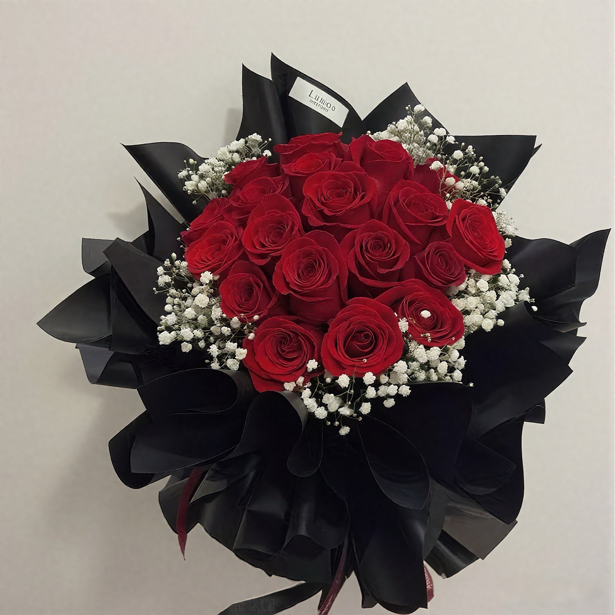 Red Riding Hood – Freedom Rose Bouquet (Round)