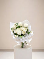 Rose only-White Rose Bouquet